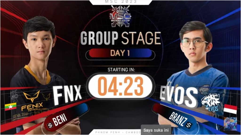 hasil evos vs fenix